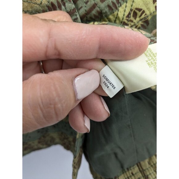 Quilted Tapestry Blazer Jacket Women Size L Earthy Boho Cottage Indie Folk Y2K - Picture 9 of 9